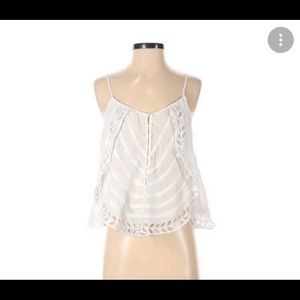 Free People white flowy tank